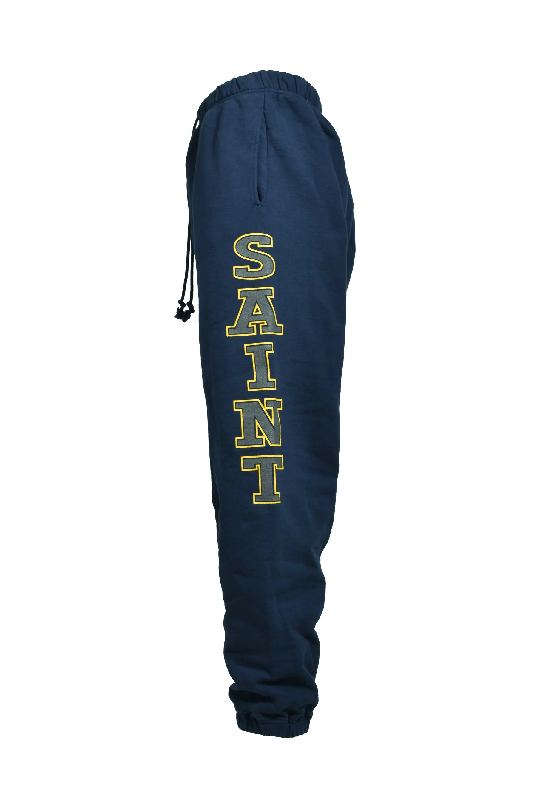 SAINT Mxxxxxx SWEAT PANTS/SAINT/NVY Reflective SAINT sweatpants Blue S-XL Original mold opening Loose tailoring Four needles and six lines boneless technology Top printing technology 3M reflective paste The best reflective effect in the industry Correct version Original consistent main mark/wash mark/cherub anti-counterfeiting